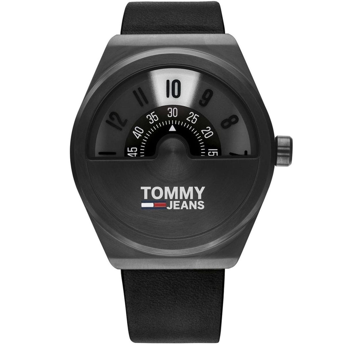 Tommy Hilfiger Quartz Leather Strap Black Dial Men's Watch 1791773